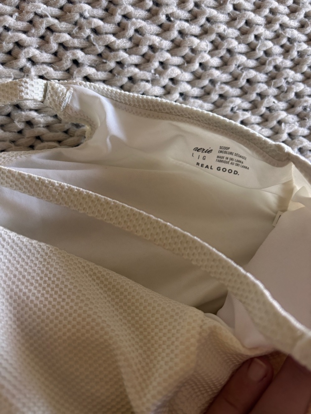 Aerie swim haul size large , high rise cheeky bottoms , scoop neck tops - Picture 7 of 7